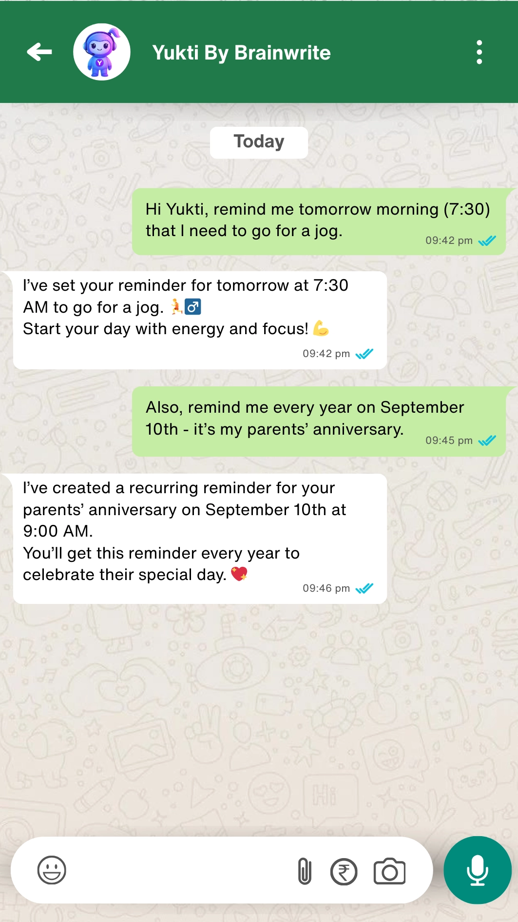 Recurring Reminders & Daily Tasks