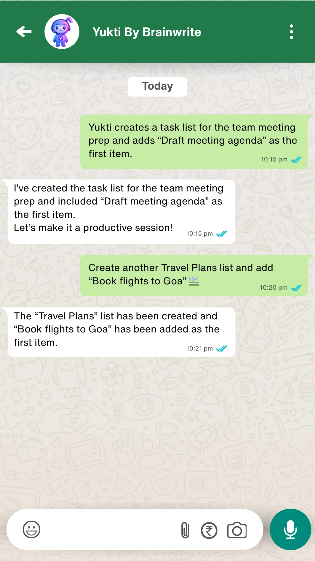 Instant List Creation